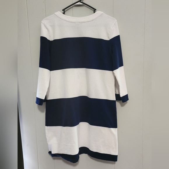 Talbolts Beautiful Preppy Striped V Neck Dress - Picture 2 of 16